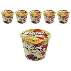 짜파게티 범벅 컵라면 70g, 6개