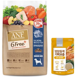 ANF 독 6Fee+ 연어&흰살생선 5.6kg+영양듬뿍 죽(랜덤) 100g, 1개