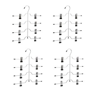 메이리앤 4단 논슬립 클립형 치마바지걸이 4개입, 단일옵션, 4개