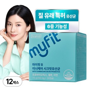 동국제약 마이핏 이보영 질 유래 특허 유산균 50억 6중 기능성 여성유산균, 30정, 12개