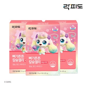 락피도 캐치티니핑 뼈가튼튼 칼슘젤리 x 3박스 45일분, 225g, 3개