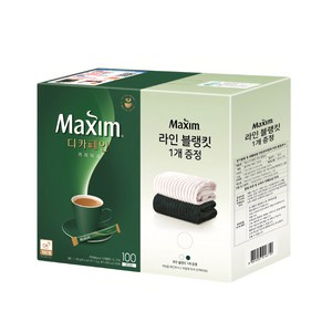 맥심 디카페인 라인블랭킷 담요 패키지, 1개, 100개입, 12g