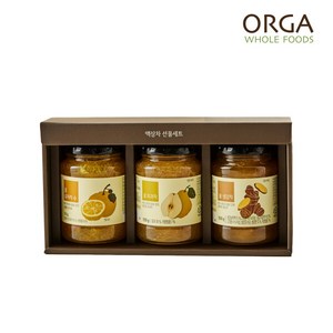 올가홀푸드 액상 차 3종 선물세트, 유자차 550g + 생강차 550g + 모과차 550g, 1세트