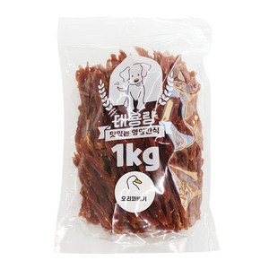 미라클 강아지 대용량 간식 오리꽈배기 1kg, 1개, 오리고기