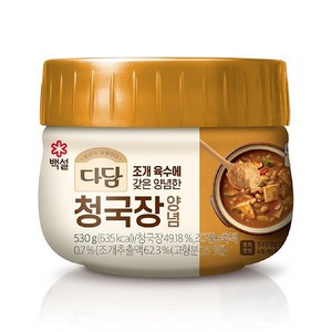 cj제일제당(주) 다담 청국장양념, 530g, 2개