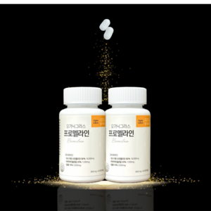 오가닉그라스 브로 멜라인 파인애플 효소 프로멜라인 600mg, 2세트, 60정