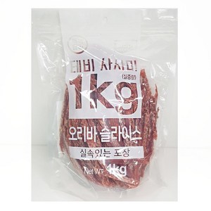 테비 오리 사사미 1kg - 오리슬라이스/강아지간식, 1개