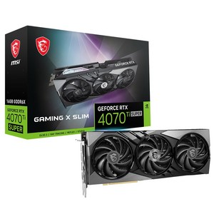 MSI 지포스 RTX 4070 Ti SUPER 게이밍 X 슬림 D6X 16GB 트라이프로져3, MSI RTX 4070 Ti SUPER 게이밍 X 슬림