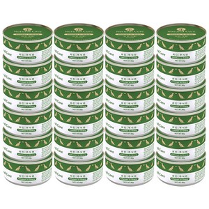 네츄럴코어 강아지 치킨 주식 캔 80g, 24개, 닭