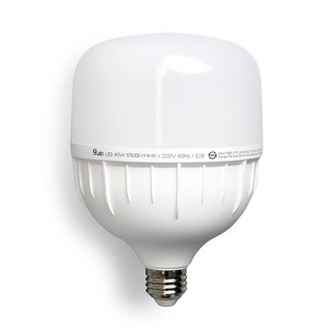 LED 고와트 원통 T 보안등 40W E26, 주광색, 1개