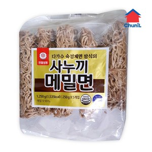 천일식품 사누끼 냉동메밀면 1.25kg(250gx5개), 1.25kg, 1세트