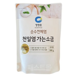 청정원 천일염 가는소금, 500g, 1개