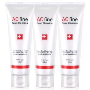 [에이씨화인 공식몰] acfine foam cleansing 폼클렌징 3개, 120ml