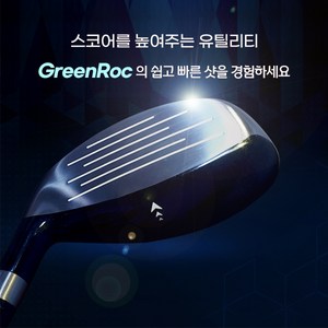 GeenRoc 고반발 유틸리티 하이브리드 우드 남성용 여성용 골프채, 5번(21도), R2(남성)