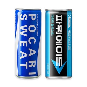 파워에이드 240ml 15캔 + 포카리스웨트 240ml 15캔, 시원한 이온음료 can 세트, 240ml