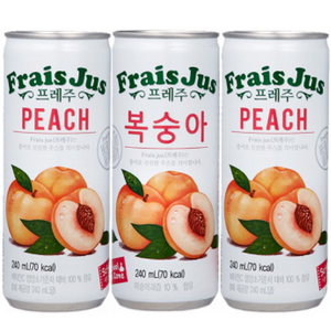 일화 프레주복숭아, 240ml, 90개