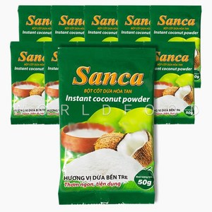 베트남 산카 코코넛파우더 SANCA BOT COT DUA Coconut powder 10개입, 10개, 50g