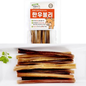 멍도락 한우불리 천연콜라겐 오래먹는껌 100%한우우신 강아지수제간식, 한우 우신, 30g, 1개