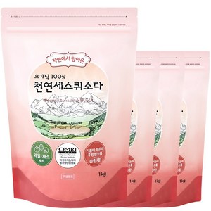 샤본다마 오가닉100% 자연에서 담아온 천연 세스퀴소다 4kg, 1kg, 4개