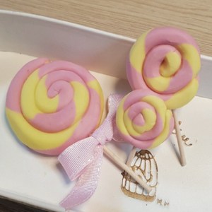 [꼬메빔보] #비누클레이 버블솝플레이만들기키트, (무향)롤리팝캔디