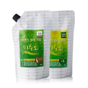 하수오 명품 에센스 칼라크림 염색약 500ml, 1N 블랙, 1개