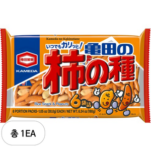 카메다 카키노타네 스낵 6p, 180g, 1개