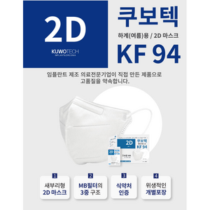 KF94마스크새부리형 대형 흰색 50매 국산 숨쉬기편한, 화이트, 1개