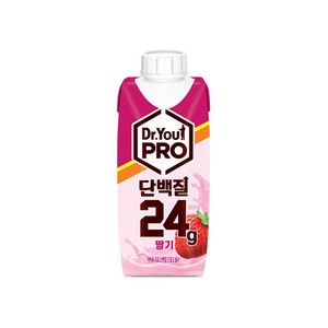 오리온 닥터유 프로 단백질 드링크 딸기, 24개, 250ml