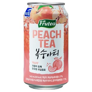 푸르밀 복숭아티, 340ml, 48개