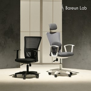 바른자세연구소 바른자세교정 공부의자 사무실 편안한메쉬 학생용 책상 컴퓨터 사무용의자, 화이트, 머리세트, 다크그레이