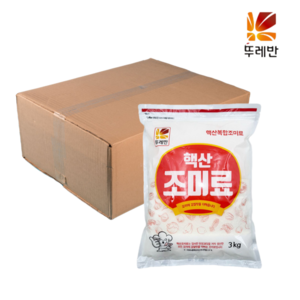 뚜레반 핵산조미료 미원, 4개, 3kg