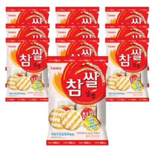 크라운 참쌀설병, 128g, 10개