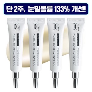 [2+2] 바시앙 눈밑처짐 볼륨리프팅 아이크림 아이백 탄력 주름개선, 4개, 15ml