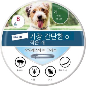 바이엘 세레스토 8kg 이상 반려동물용 목걸이 개와 고양이의 진드기 목걸이, 1개