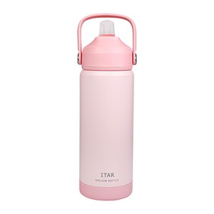 아이타 스트로우 핸들 진공 보냉 보온병, 510ml, 블러쉬 핑크, 1개