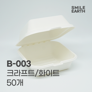 펄프용기 B-003 크라프트 화이트 50개