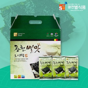 별식품 광천별맛 파래도시락김 4g x 32봉, 1박스