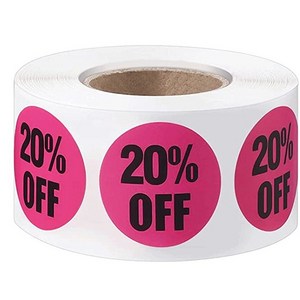 500매 가격 스티커, 1세트, 02. 20% off