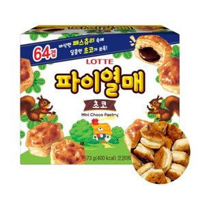 롯데 파이열매 초코 과자, 3개, 73g