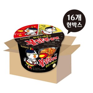 불닭볶음면 큰컵 105g, 16개