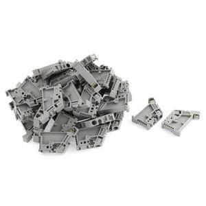 50Pcs 35mm DIN 레일 터미널 블록 엔드 스토퍼 장착 클립, 한개옵션0