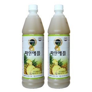 청솔 파인애플 음료베이스 835ml / 과일원액, 2개