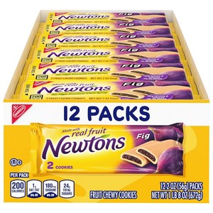 Newtons Soft Fruit Chewy Cookies (2 Cookies Per Pack) Fig 24 Oz (Pack of 12), 12개, 680g