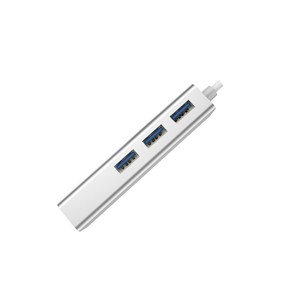 Devia 쉰들러 시리즈 타입-C 투 RJ45/USB 3.1 허브, Silver, 1개