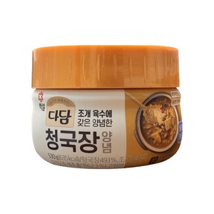 CJ제일제당 CJ 다담 청국장 양념 530g, 4개