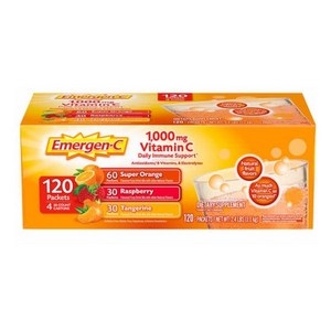 Alacer 이멀전 C 1000 (120팩) Emergen C 1000mg Vitamin C 120 Pack, 1박스, 120회분