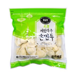 천미방 계란 부추 손만두 중국 만두 간식 즉석 식품, 600g, 1개