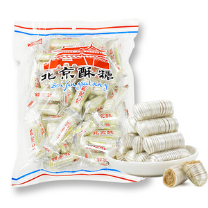 홍홍 중국식품 베이징수탕 북경수탕 땅콩사탕 중국사탕 중국젤리 카라멜, 400g, 1개