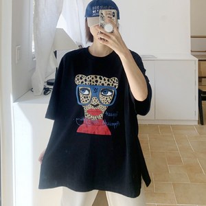 애플망고옷장 오버핏 반팔 치타언니 여름 롱티셔츠