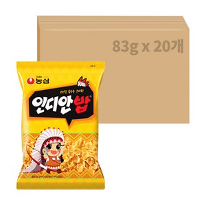 인디안밥 스낵, 83g, 20개